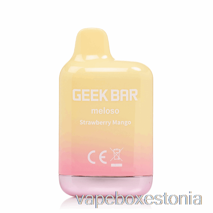 Vape Box Estonia Geek Bar Meloso Mini 1500 ühekordne Maasika Mango